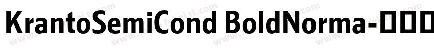 KrantoSemiCond BoldNorma字体转换